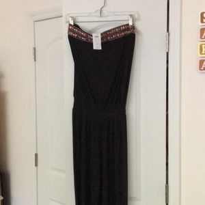 Cache pant suit one piece strapless.